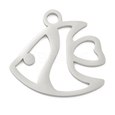 Non-Tarnish 304 Stainless Steel Pendants STAS-B056-10P-04-1