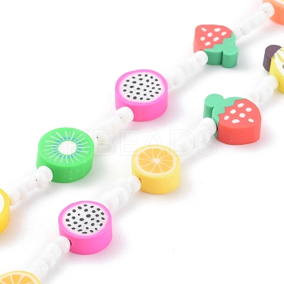 Beaded Necklaces & 304 Stainless Steel Satellite Chain Necklace Sets NJEW-JN03459-1