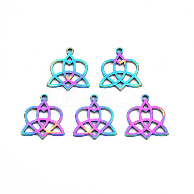 Ion Plating(IP) 201 Stainless Steel Pendants STAS-T063-169M-1