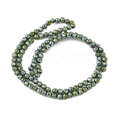 Electroplate Synthetic Magnetic Hematite Beads Strands G-A263-B01-02B-1