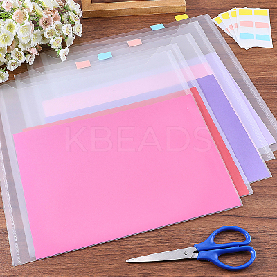 Plastic Stationery Storage Pockets AJEW-GF0009-32-1