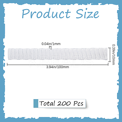 200Pcs PE Makeup Brush Protector Reusable Expandable Mesh Cover MRMJ-GF0001-51D-1