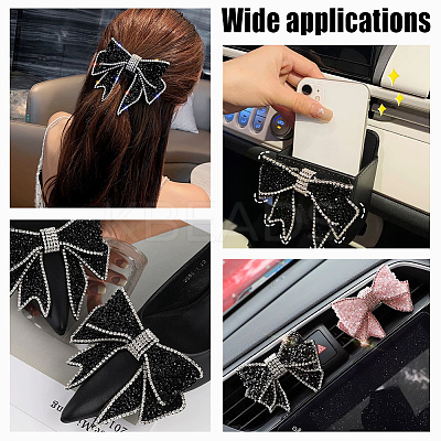 Resin Rhinestone Bowknot Shoes Charms FIND-GA0004-20-1