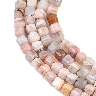 Natural Pink Botswana Agate Beads Strands G-G345-A02-2.5mm-1