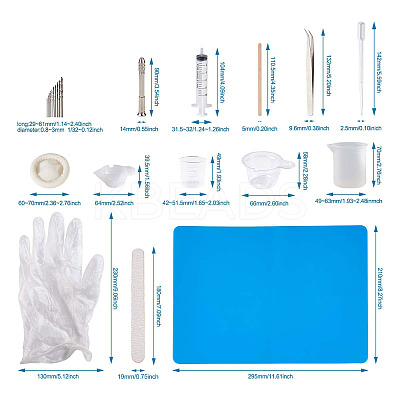DIY Epoxy Resin Jewelry Kit DIY-TA0002-82-1