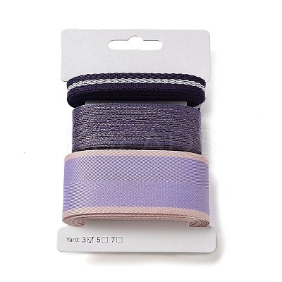 9 Yards 3 Styles Polyester Ribbon SRIB-C002-07B-1