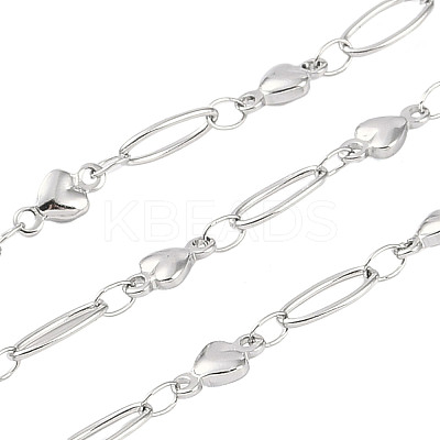 Non-Tarnish 304 Stainless Steel Link Chain CHS-H028-07B-P-1