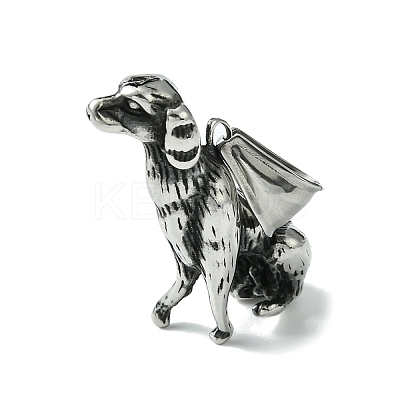 Retro 304 Stainless Steel Pendants STAS-G331-09A-AS-1
