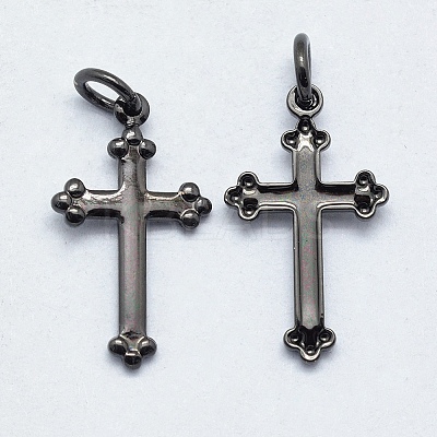 Brass Pendants X-KK-P147-13B-NR-1