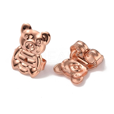 Brass Ear Nuts FIND-WH0133-06RG-1