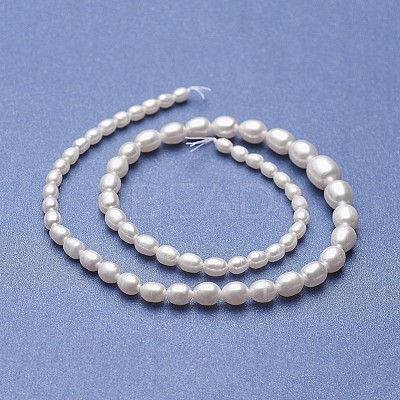 Natural Cultured Freshwater Pearl Graduated Beads Strands PEAR-P060-05A-01-1
