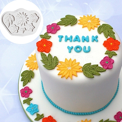 Mixed Flower Food Grade Silicone Molds DIY-H145-15-1