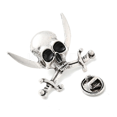 Halloween Alloy Lapel Pin Backs for Backpack Clothes JEWB-C051-01B-AS-1