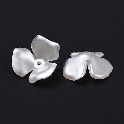 Flower Imitation Pearl Acrylic Bead Caps LS-OACR-L004-7226-1