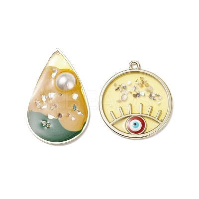 Epoxy Resin Pendants RESI-XCP0001-84-1