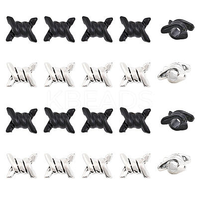 20Pcs 2 Colors Alloy European Beads FIND-CA0007-56-1