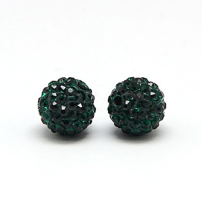 Polymer Clay Rhinestone Beads RB-A053-6mm-08-1