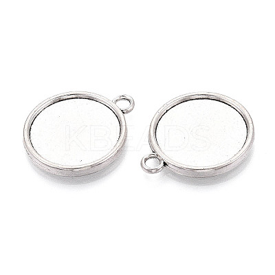 Tibetan Style Alloy Pendants Cabochon Settings PALLOY-N178-12AS-E-1
