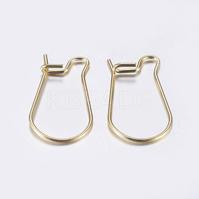 304 Stainless Steel Hoop Earrings X-STAS-L198-15B-G-1