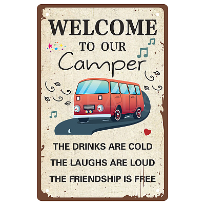 Tinplate Sign Poster AJEW-WH0157-506-1