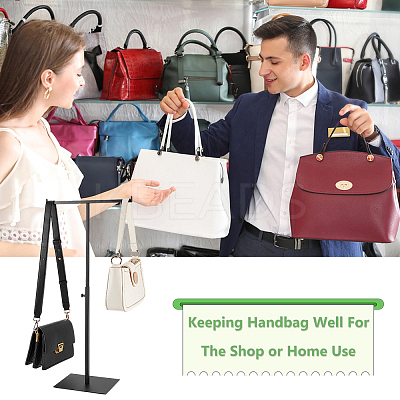 201 Stainless Steel Single Handbag Rack ODIS-WH0001-69EB-1