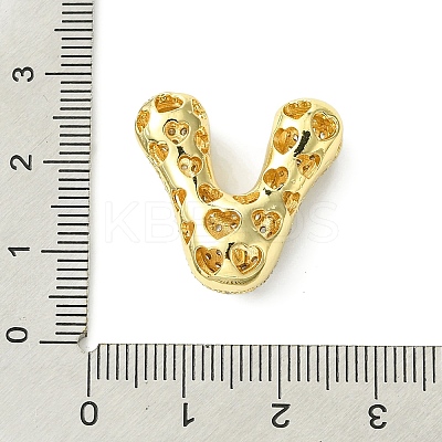 Rack Plating Brass Cubic Zirconia Pendants KK-S378-02G-V-1