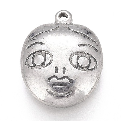 Tarnish Resistant 304 Stainless Steel Pendants STAS-H117-10P-1