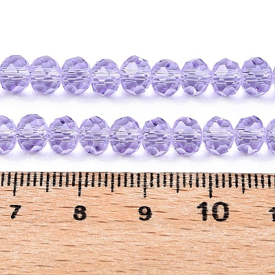 Transparent Glass Beads Strands GLAA-T023-6mm-B01-1