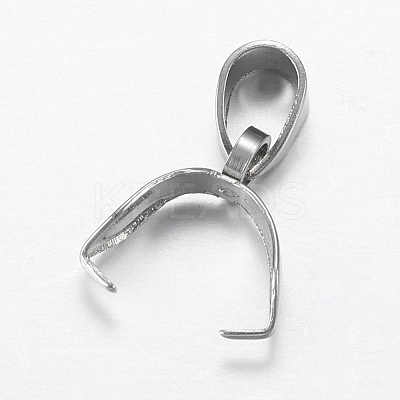 Tarnish Resistant 201 Stainless Steel Ice Pick Pinch Bails STAS-I097-041C-1