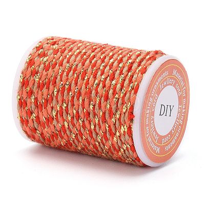4-Ply Polycotton Cord with Metallic Thread X1-OCOR-Z003-D37-1
