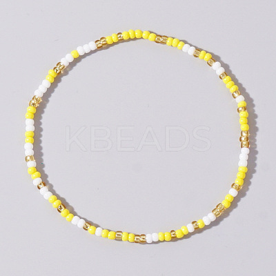 Boho Round Glass Seed Beaded Stretch Bracelets for Women NW8932-3-1