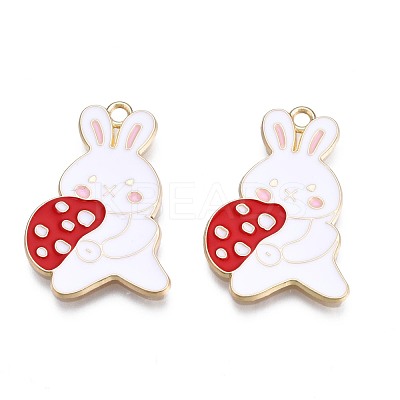 Autumn Theme Rack Plating Alloy Enamel Pendants ENAM-N055-071-1