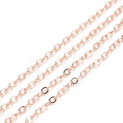 Brass Cable Chains CHC-T008-06C-RG-1