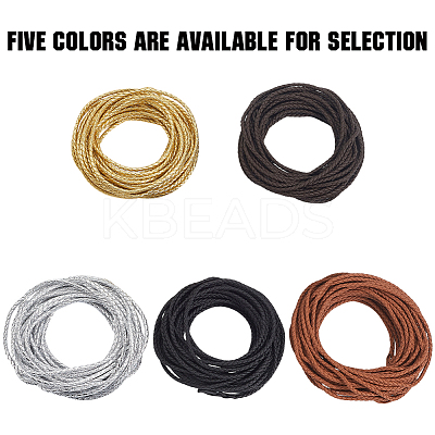 10M Round Imitation Leather Braided Cord WL-GF0001-32B-05-1