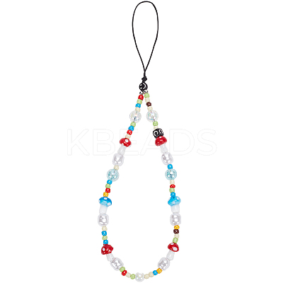 Resin Lanyard Wrist Strap Phone Star Charms Straps DIY-WH20003-13-1
