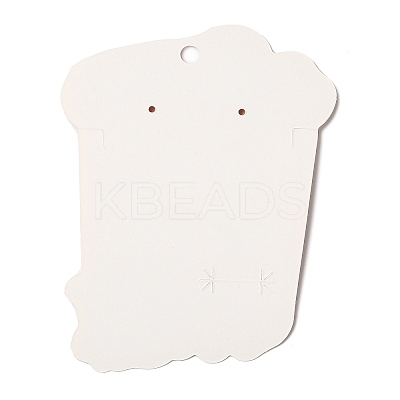 Drink Shaped Paper Earring Display Cards CDIS-C005-07-1