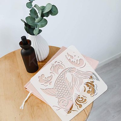 Large Plastic Reusable Drawing Painting Stencils Templates DIY-WH0172-790-1