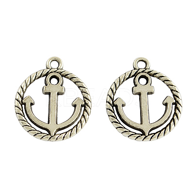 Tibetan Style Alloy Pendants TIBEP-3768-AS-FF-1