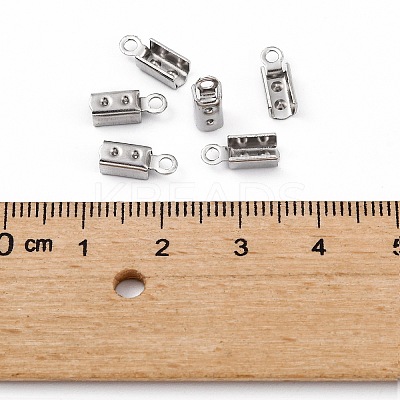 Tarnish Resistant 304 Stainless Steel Folding Crimp Ends LS-X-STAS-R065-36-1