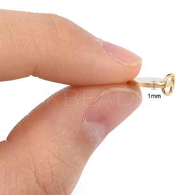 Ion Plating(IP) 304 Stainless Steel Pendants STAS-I311-32C-G-1
