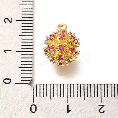 Brass Micro Pave Cubic Zirconia Beads KK-M312-20G-1
