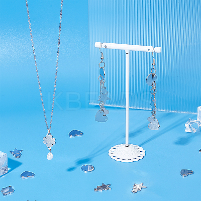 40Pcs 5 Style 201 Stainless Steel Charms STAS-DC0006-79-1