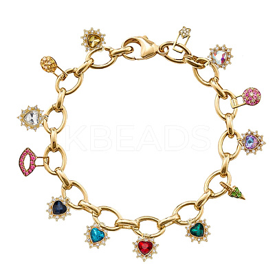 20Pcs 10 Colors Golden Alloy Pendants FIND-FI0001-25-1
