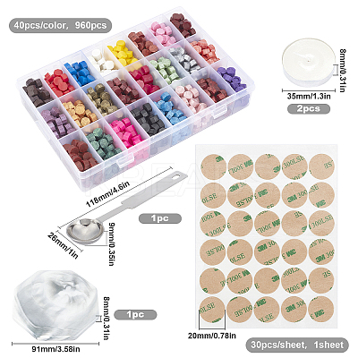 Sealing Wax Particles DIY-CP0002-44-1
