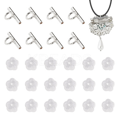 Brass Tube Bails DIY-TA0014-37B-S-1