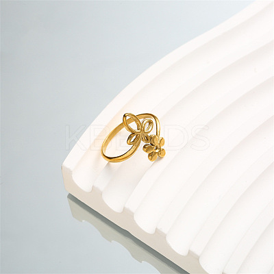 DIY fashionable 304 Stainless Steel ring with non fading color PQ6554-7-1