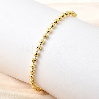 Brass Round Beads Slider Bracelets for Women BJEW-D317-13D-G-1