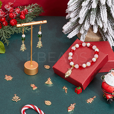 52Pcs 13 Styles Christmas Theme Zinc Alloy Pendants FIND-SC0012-62-1