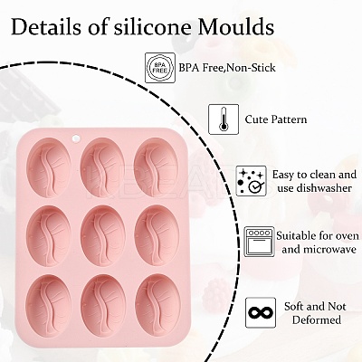 2Pcs Coffee Bean Silicone Molds ST-CJ0043-017-1