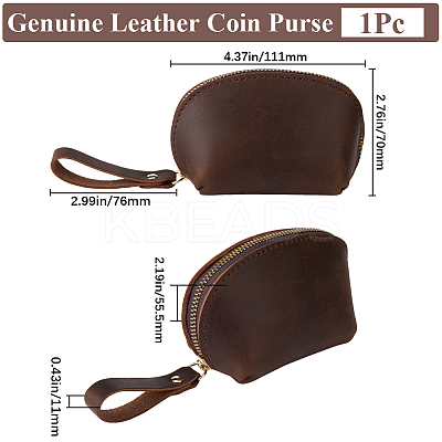 Leather Credit Card Wallets for Women Men AJEW-WH20007-10A-1